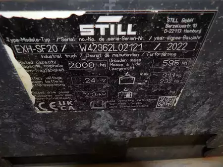 Elektromos emelőkocsik 2023  Still EXHSF20 (5)
