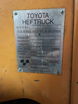 3-wiel elektrische heftrucks 1991  Toyota 2FBE13 (2)