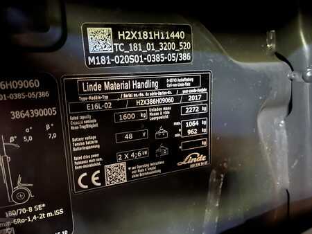 Elektro tříkolové VZV 2017  Linde E16L-02 (4)