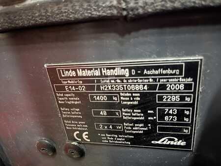 3-wiel elektrische heftrucks 2006  Linde E14 (2)