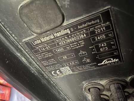Elektryczne 3-kołowe 2011  Linde E14-01 (6)