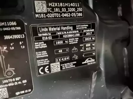 Elektro tříkolové VZV 2017  Linde E16-02 (4)