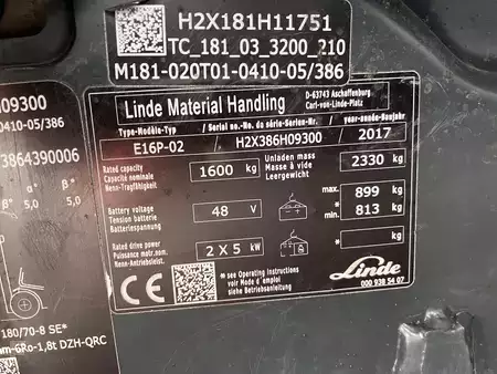 Elektromos 4 kerekű 2017  Linde E16P-02 (4)