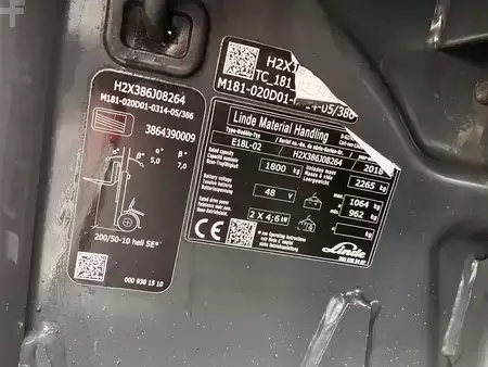 Elektro tříkolové VZV 2018  Linde E18L-02 (6)