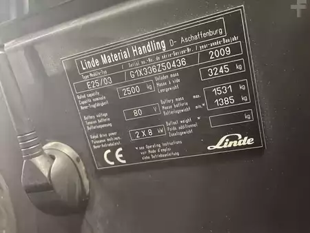 Elektrisk- 4 hjul 2009  Linde E25-03 S (AC) (5)