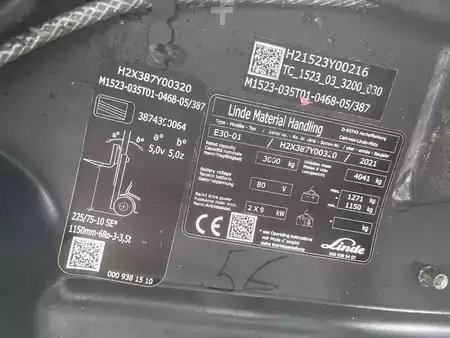 Elektrisk- 4 hjul 2021  Linde E30-01 (2)