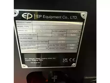 Empilhador diesel 2026  EP Equipment TCL152 - 4,3M Triplex - Freelift - Sideshift (19)