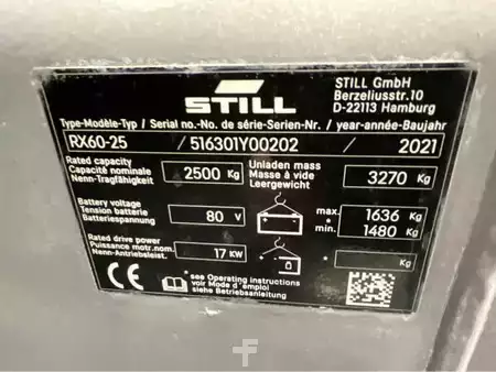 Diesel heftrucks 2021  Still RX60-25- 4,9M - Triplex - Freelift - Sideshift (9)