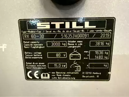 Diesel heftrucks 2019  Still RX60-30 - 4,8M - Triplex - Vorkensteller - Freelift - Sideshift (17)
