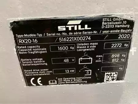 Diesel heftrucks 2020  Still RX20-16 - 4,3M - Triplex - Freelift - Sideshift (10)
