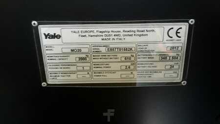 Elektrische palletwagens 2012  Yale MO20 (8)