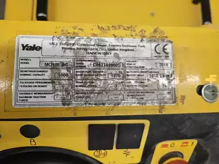 Wózki do komisjonowania pionowego 2018  Yale MO10E (3)