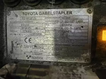 Treibgasstapler 2016  Toyota 02-8FGF-25 (6)