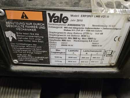 Elektro čtyřkolový VZV 2018  Yale ERP20VF LWB (8)