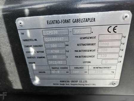 Elektro čtyřkolový VZV 2021  HC (Hangcha) CPD30-XD4-SI21 (10)