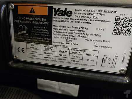 Elektro tříkolové VZV 2022  Yale ERP15VT SWB (9)