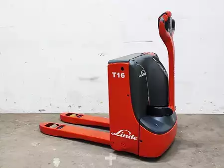 Porta-paletes elétrico 2017  Linde T16 (1)