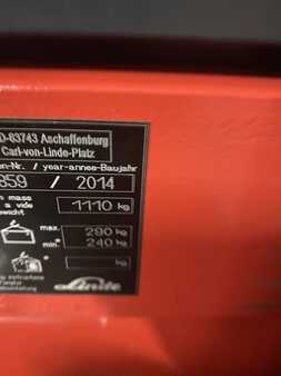 Stoccatore 2014  Linde L14 AP Hubhöhe 3410 mm Batterie 2022 ( NEU ) (8) 