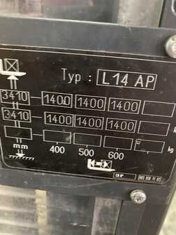 Wózek wysokiego podnoszenia 2014  Linde L14 AP Hubhöhe 3410 mm Batterie 2022 ( NEU ) (9) 