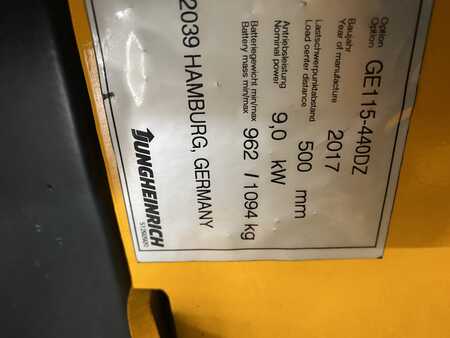 3-wiel elektrische heftrucks 2017  Jungheinrich EFG 218 Hh 4400 mm Batterie 2022 ( NEU ) (8) 