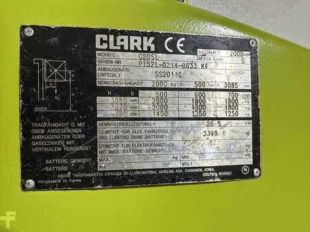 Chariots élévateurs GPL 2008  Clark CS20SL (11)