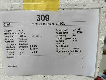 LPG VZV 2010  Clark C15CL (9)
