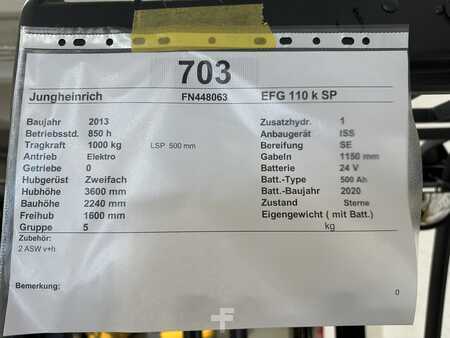 Sähkö - 3 pyör 2013  Jungheinrich EFG 110k (14)