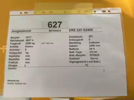 Niederhubwagen 2017  Jungheinrich ERE 225 G2400 (9)