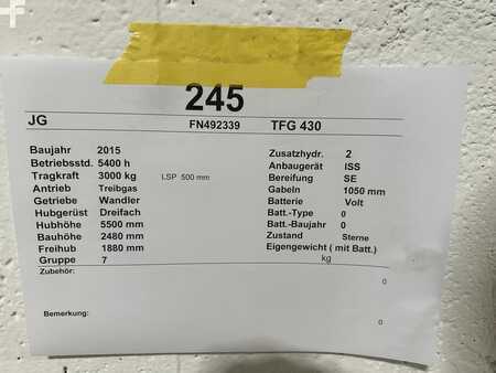 Gázüzemű targoncák 2015  Jungheinrich TFG 430 (13)