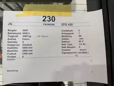 El truck - 4 hjulet 2009  Jungheinrich EFG 430 (14)