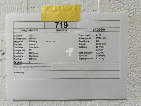 Elektrisk- 4 hjul 2022  Jungheinrich EFG 550 (18)