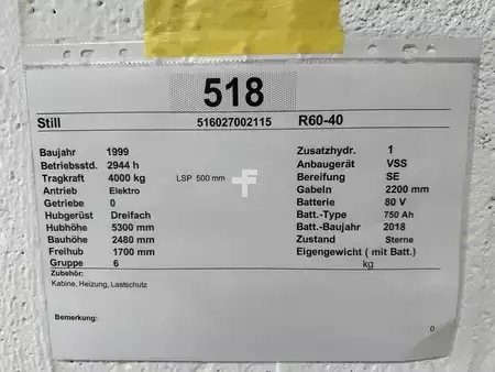 Elektro čtyřkolový VZV 1999  Still R60-40 (13)