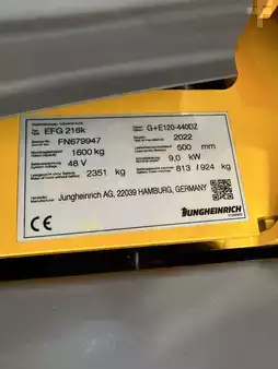 3-wiel elektrische heftrucks 2022  Jungheinrich EFG 216 (13)