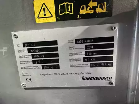 Elektro 4 Rad 2018  Jungheinrich EFG 320 (14)