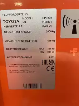 Niederhubwagen 2025  Toyota LPE200 *sofort verfügbar* (3)