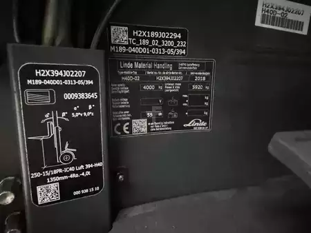 Diesel gaffeltruck 2018  Linde H40D-02 (10)