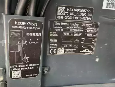 Chariots élévateurs diesel 2020  Linde H50D-02 (10)