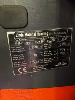 4-wiel elektrische heftrucks 2006  Linde E16PH-01 (10) 