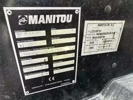 Empilhador todo-terreno 2021  Manitou MSI 30D Air condit. (6)