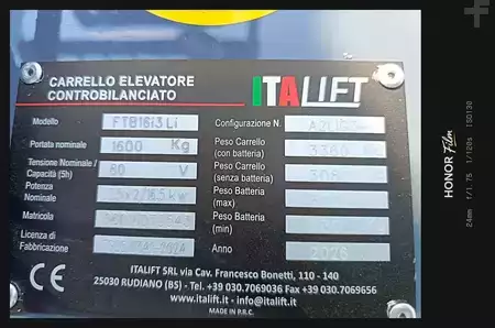 Carrelli elettrici 3 ruote 2026  Italift FTB16I3LI (11)