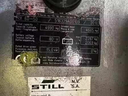 Elektro čtyřkolový VZV 2010  Still RX60-50/CAB (5)