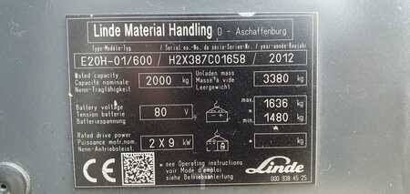4-wiel elektrische heftrucks 2012  Linde E20H-01/600 (9)
