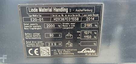 4-wiel elektrische heftrucks 2014  Linde E20-01 (8)