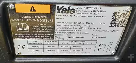 4-wiel elektrische heftrucks 2021  Yale ER25VL (5 beschikbaar) (7)