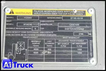 Diesel gaffeltruck 2022  Mitsubishi FD20N3 (21)