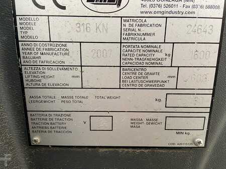 Electric Pallet Trucks 2007  OMG 316KN (2)