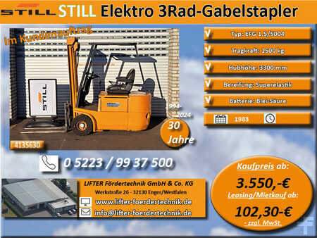 Elektro 3 Rad-Still-EFG 1.5/5004