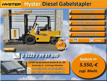 Dieselstapler-Hyster-H3.00XL