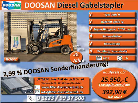 Dieseltrukki 2024  Doosan D30S-9 (1)