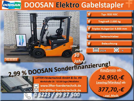 Elektro čtyřkolový VZV 2024  Doosan B20 NSC (1)